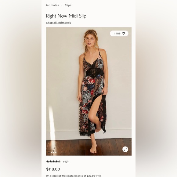 free people right now midi slip dress Free People | Dresses | Free People Right Now Midi Slip Dress Sleeveless  Black Combo Size Small